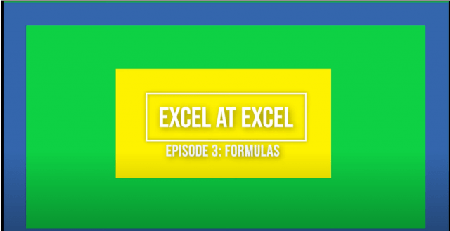 Excel at Excel 3