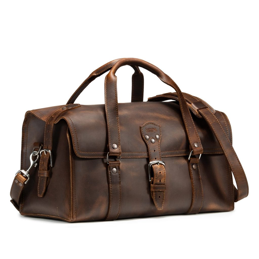 This image has an empty alt attribute; its file name is Leather-duffle-bag-overnight-travel-saddleback-3-dark-brown-angled__98964.1603588586-1024x1024.jpg